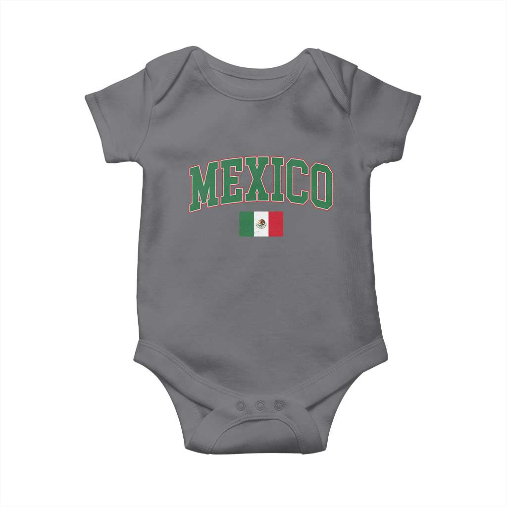 Mexico Flag Vintage Mexican Pride Heritage Baby Onesie