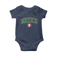 Mexico Flag Vintage Mexican Pride Heritage Baby Onesie