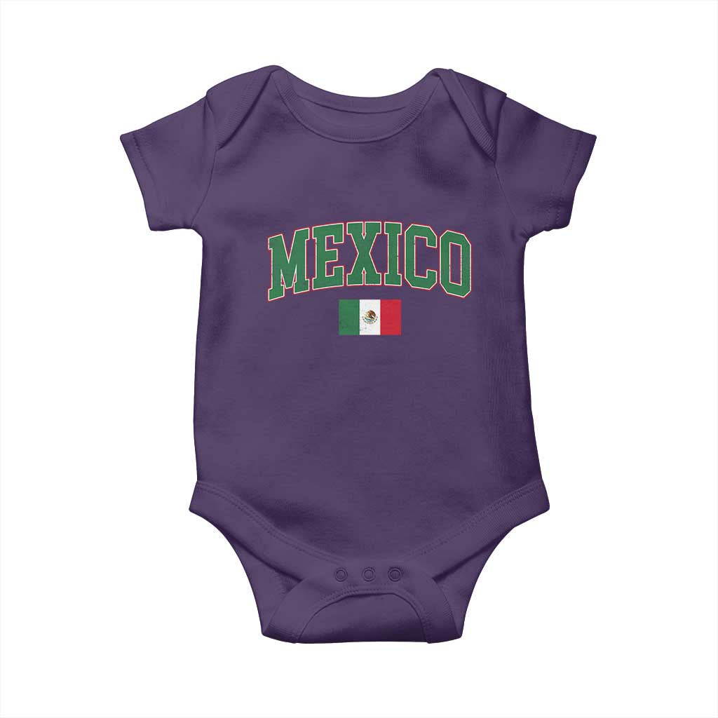 Mexico Flag Vintage Mexican Pride Heritage Baby Onesie