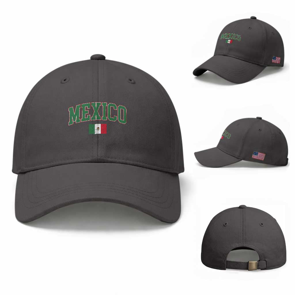 Mexico Flag Vintage Mexican Pride Heritage Baseball Cap