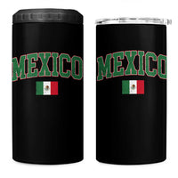 Mexico Flag Vintage Mexican Pride Heritage 4 in 1 Can Cooler Tumbler