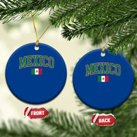 Mexico Flag Vintage Mexican Pride Heritage Ceramic Ornament