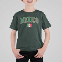 Mexico Flag Vintage Mexican Pride Heritage T Shirt For Kid