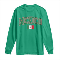 Mexico Flag Vintage Mexican Pride Heritage Long Sleeve Shirt