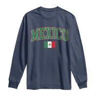 Mexico Flag Vintage Mexican Pride Heritage Long Sleeve Shirt