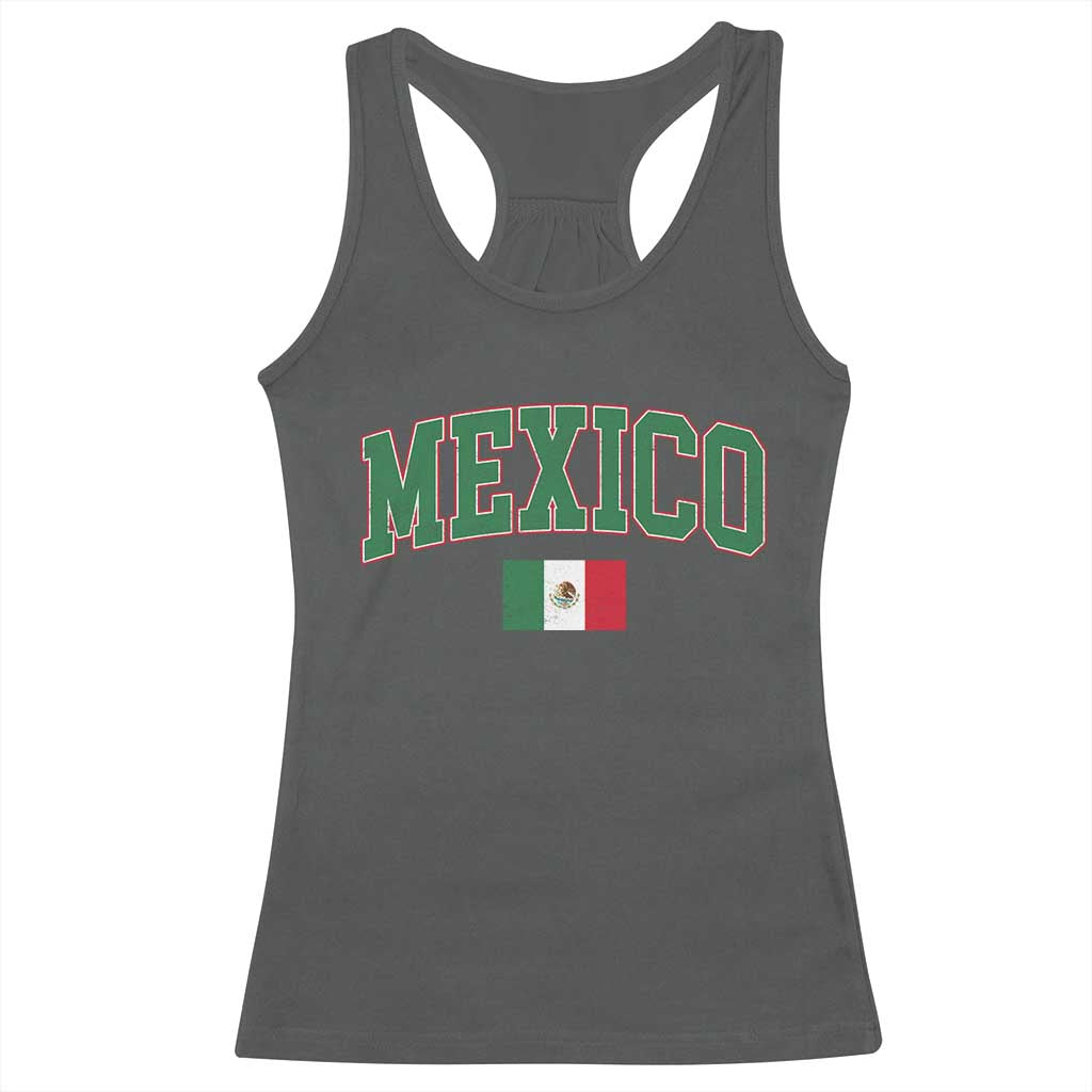 Mexico Flag Vintage Mexican Pride Heritage Racerback Tank Top