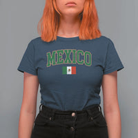 Mexico Flag Vintage Mexican Pride Heritage T Shirt For Women