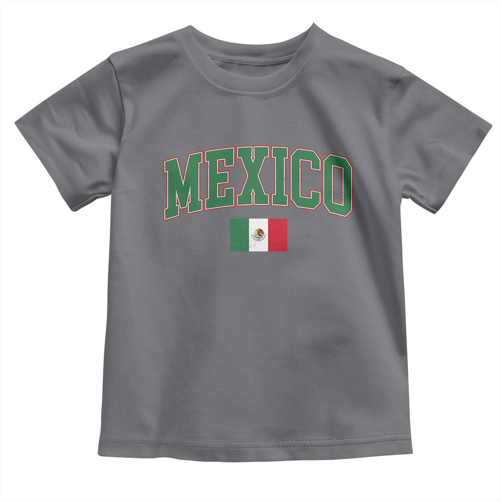 Mexico Flag Vintage Mexican Pride Heritage Toddler T Shirt
