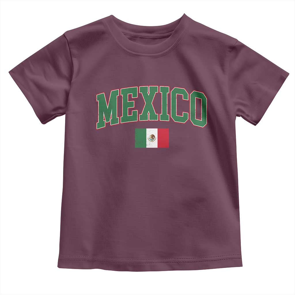 Mexico Flag Vintage Mexican Pride Heritage Toddler T Shirt