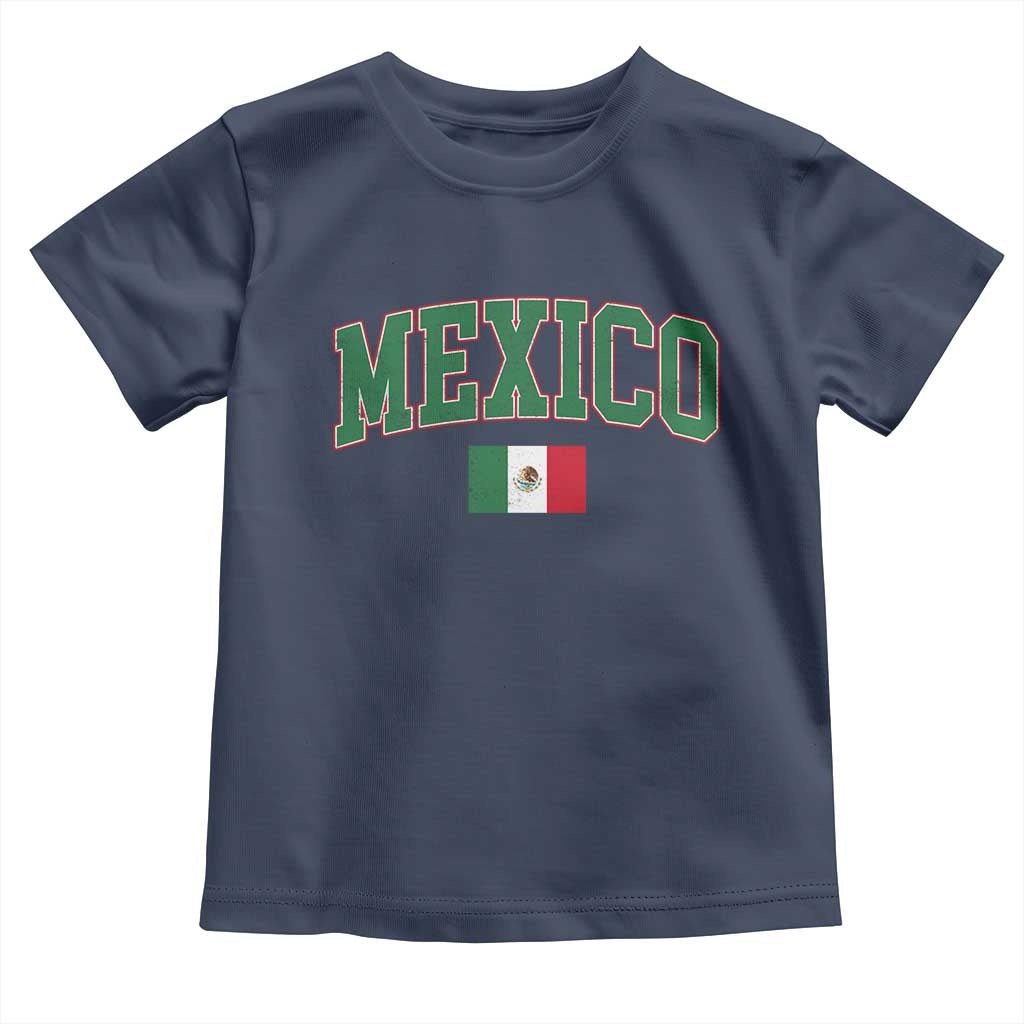 Mexico Flag Vintage Mexican Pride Heritage Toddler T Shirt