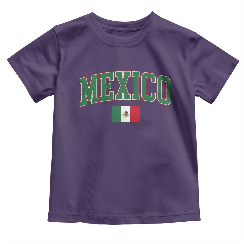 Mexico Flag Vintage Mexican Pride Heritage Toddler T Shirt
