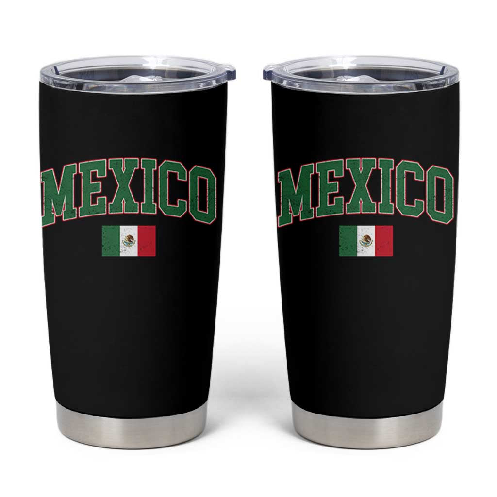 Mexico Flag Vintage Mexican Pride Heritage Tumbler Cup