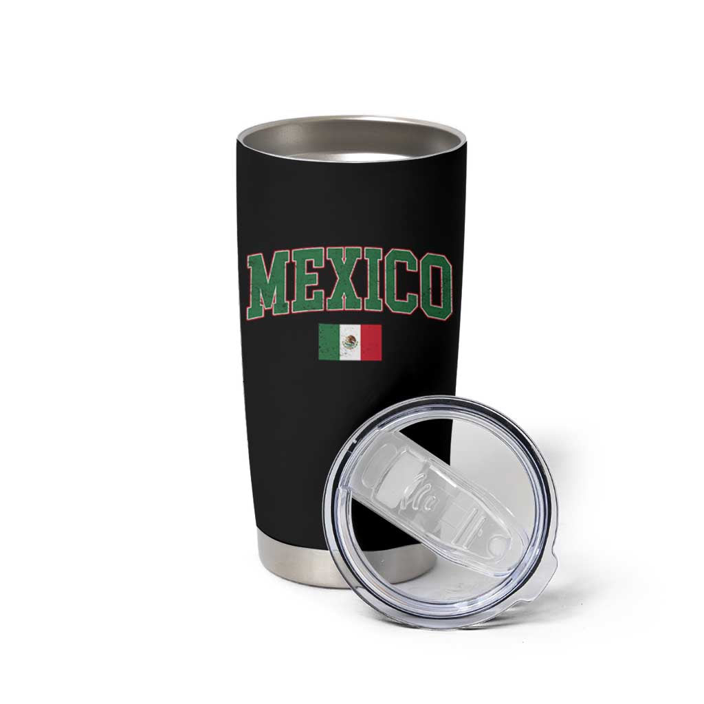 Mexico Flag Vintage Mexican Pride Heritage Tumbler Cup
