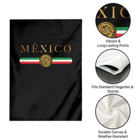 Mexican Heritage Pride Garden Flag Mexico Vintage Flag Coat of Arms Graphic