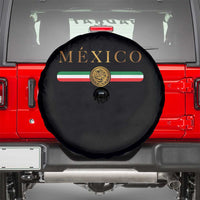 Mexican Heritage Pride Spare Tire Cover Mexico Vintage Flag Coat of Arms Graphic