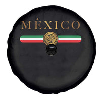 Mexican Heritage Pride Spare Tire Cover Mexico Vintage Flag Coat of Arms Graphic