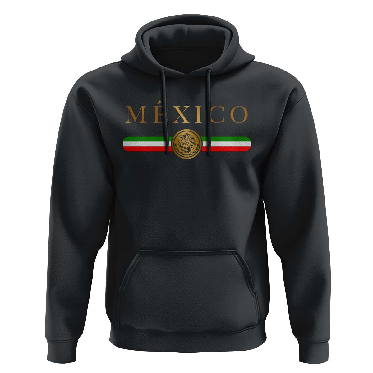 Mexican Heritage Pride Hoodie Mexico Vintage Flag Coat of Arms Graphic