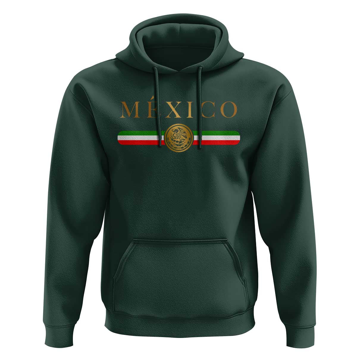 Mexican Heritage Pride Hoodie Mexico Vintage Flag Coat of Arms Graphic