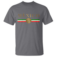 Mexican Heritage Pride T Shirt Mexico Vintage Flag Coat of Arms Graphic