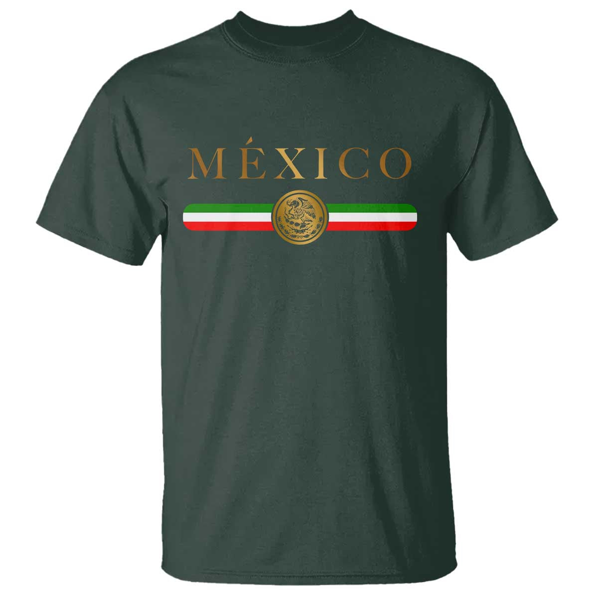 Mexican Heritage Pride T Shirt Mexico Vintage Flag Coat of Arms Graphic