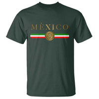 Mexican Heritage Pride T Shirt Mexico Vintage Flag Coat of Arms Graphic