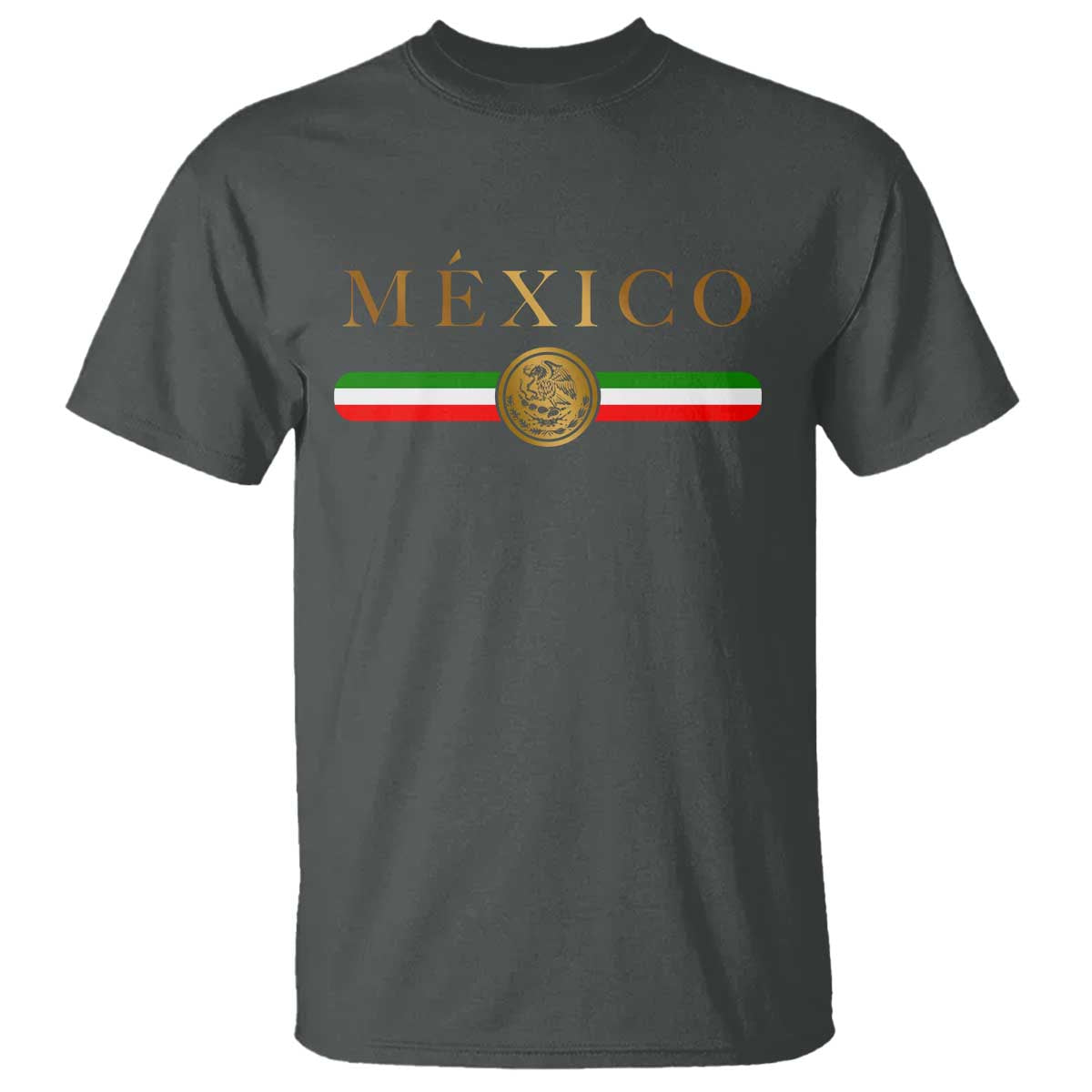 Mexican Heritage Pride T Shirt Mexico Vintage Flag Coat of Arms Graphic