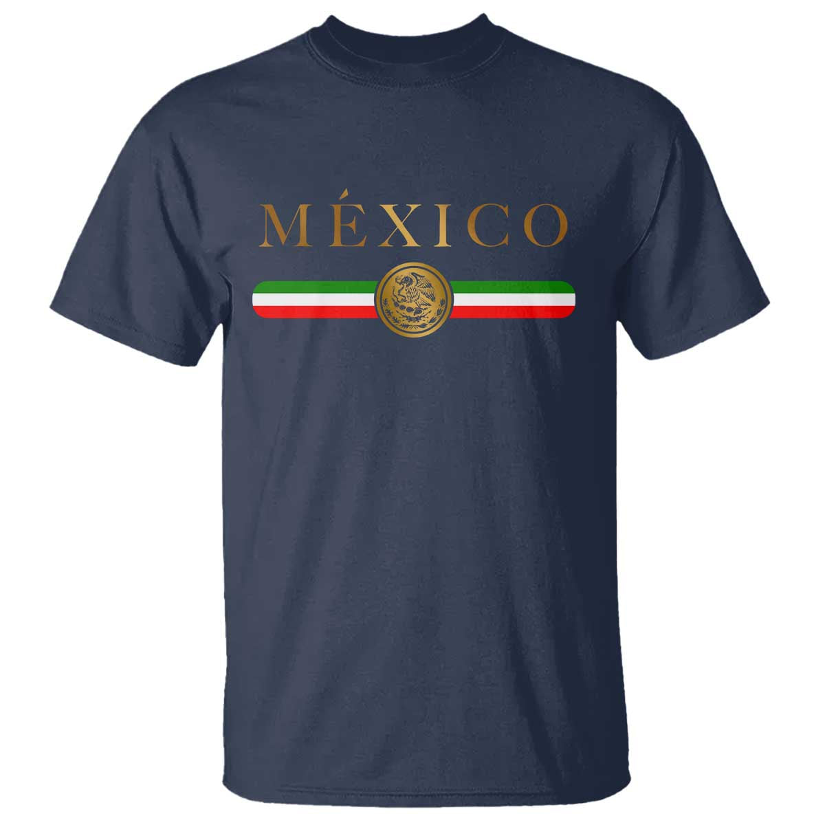 Mexican Heritage Pride T Shirt Mexico Vintage Flag Coat of Arms Graphic