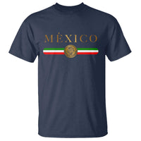 Mexican Heritage Pride T Shirt Mexico Vintage Flag Coat of Arms Graphic