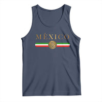 Mexican Heritage Pride Tank Top Mexico Vintage Flag Coat of Arms Graphic