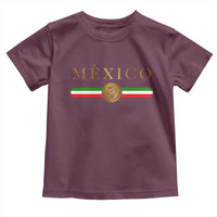 Mexican Heritage Pride Toddler T Shirt Mexico Vintage Flag Coat of Arms Graphic