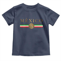 Mexican Heritage Pride Toddler T Shirt Mexico Vintage Flag Coat of Arms Graphic