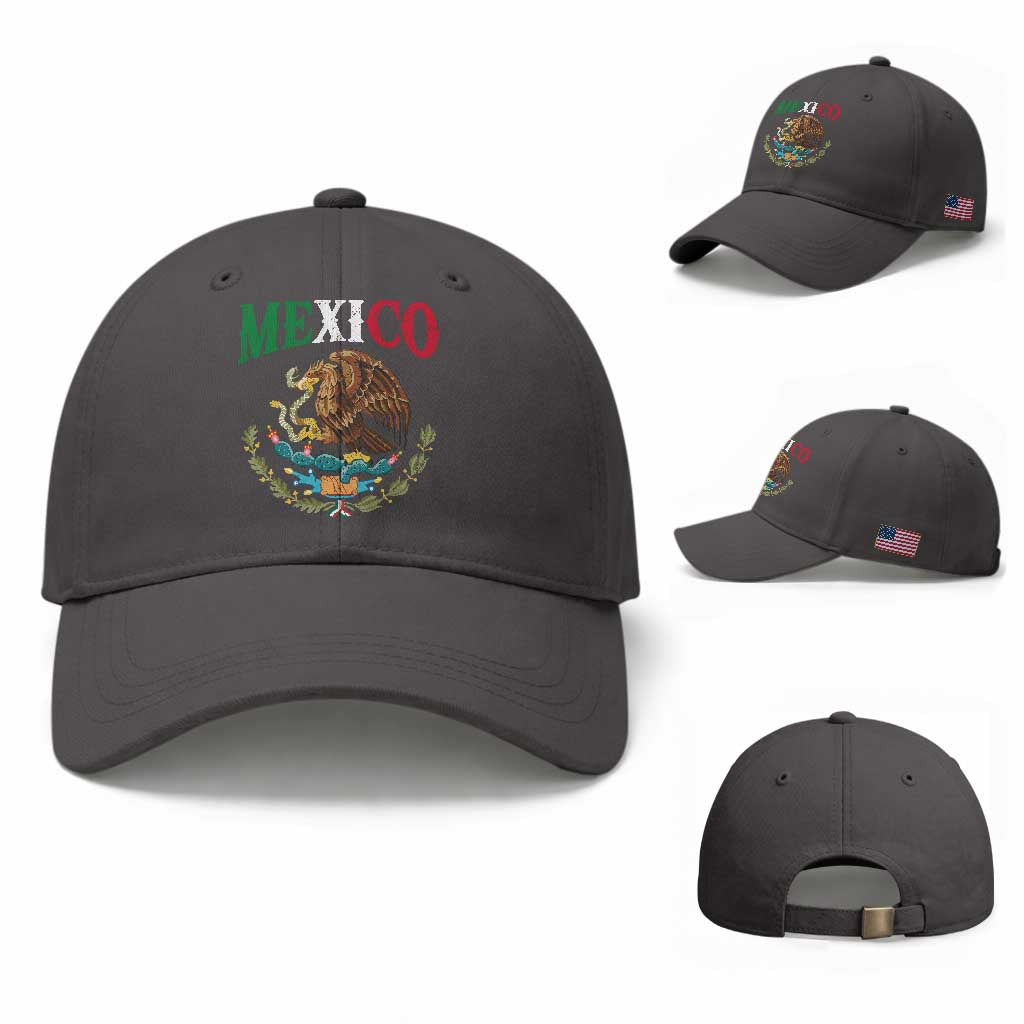 Mexican Coat Of Arms Mexico Vintage Flag Baseball Cap