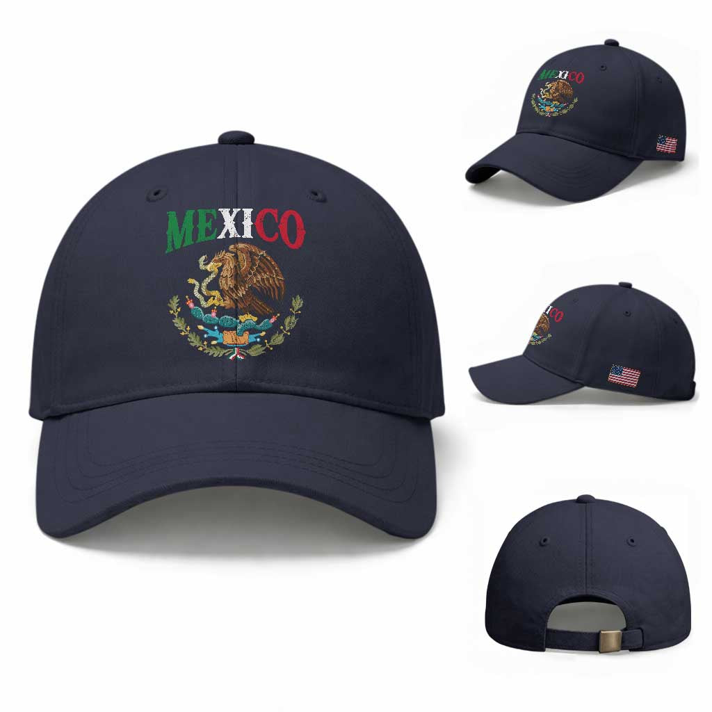 Mexican Coat Of Arms Mexico Vintage Flag Baseball Cap