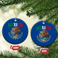 Mexican Coat Of Arms Mexico Vintage Flag Ceramic Ornament