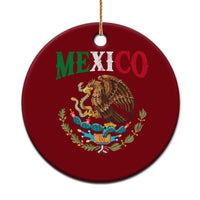 Mexican Coat Of Arms Mexico Vintage Flag Ceramic Ornament