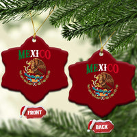 Mexican Coat Of Arms Mexico Vintage Flag Ceramic Ornament