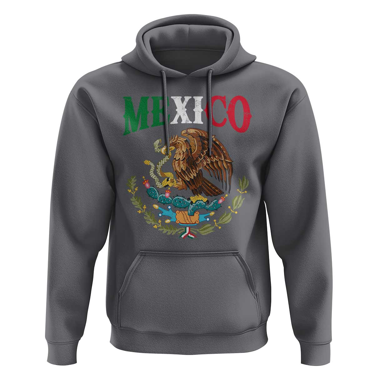 Mexican Coat Of Arms Mexico Vintage Flag Hoodie