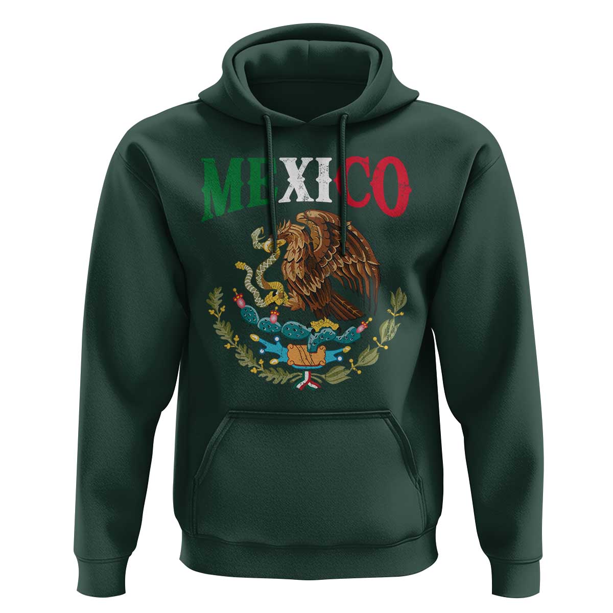 Mexican Coat Of Arms Mexico Vintage Flag Hoodie