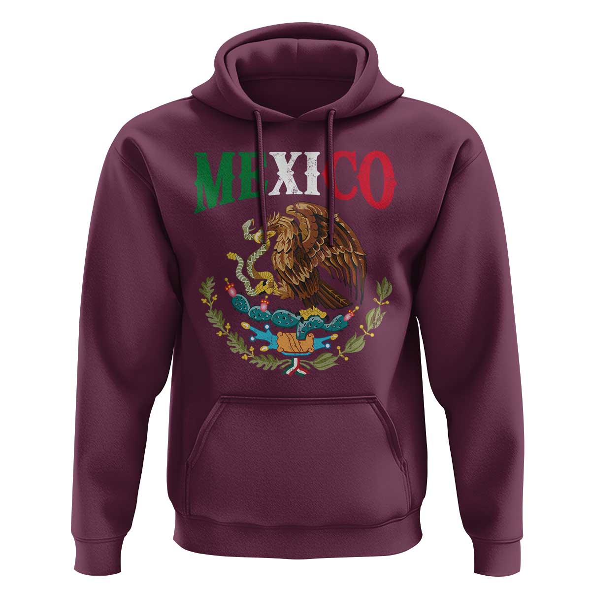 Mexican Coat Of Arms Mexico Vintage Flag Hoodie