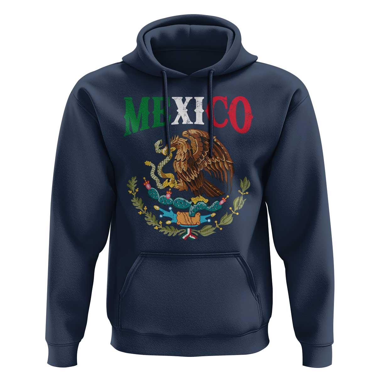 Mexican Coat Of Arms Mexico Vintage Flag Hoodie