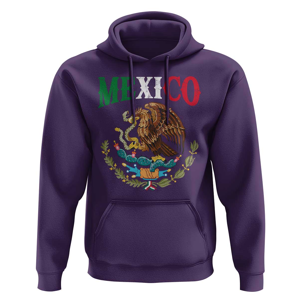Mexican Coat Of Arms Mexico Vintage Flag Hoodie