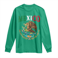 Mexican Coat Of Arms Mexico Vintage Flag Long Sleeve Shirt