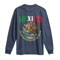 Mexican Coat Of Arms Mexico Vintage Flag Long Sleeve Shirt