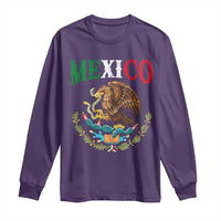 Mexican Coat Of Arms Mexico Vintage Flag Long Sleeve Shirt
