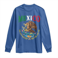 Mexican Coat Of Arms Mexico Vintage Flag Long Sleeve Shirt