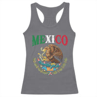 Mexican Coat Of Arms Mexico Vintage Flag Racerback Tank Top