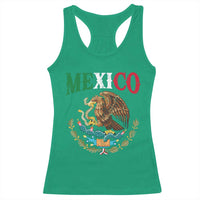 Mexican Coat Of Arms Mexico Vintage Flag Racerback Tank Top