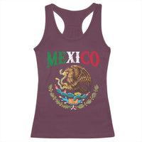 Mexican Coat Of Arms Mexico Vintage Flag Racerback Tank Top