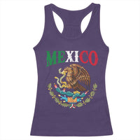 Mexican Coat Of Arms Mexico Vintage Flag Racerback Tank Top
