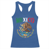 Mexican Coat Of Arms Mexico Vintage Flag Racerback Tank Top